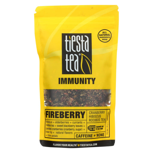 Tiesta Tea Immunity Rooibos Tea - Fire Berry - Case Of 6 - 1.7 Oz.