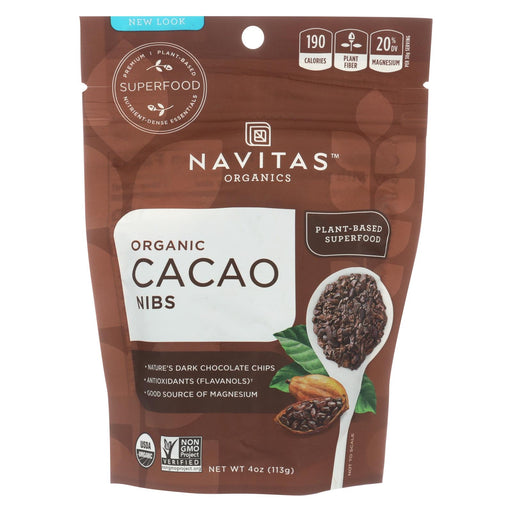 Navitas Naturals Cacao Nibs - Organic - Raw - 4 Oz - Case Of 12