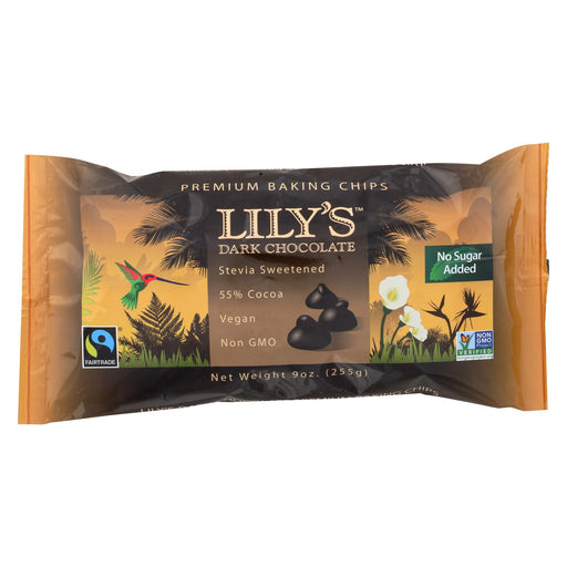 Lily's Sweets Dark Chocolate - Case Of 12 - 9 Oz.