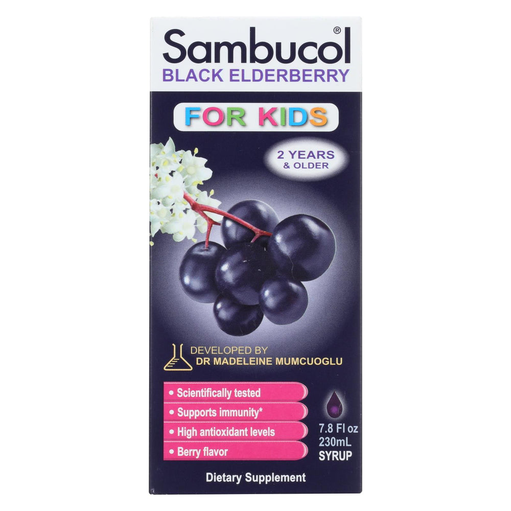 Sambucol Black Elderberry Syrup For Kids - 7.8 Oz