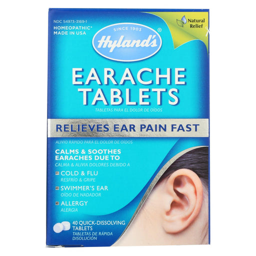 Hylands Homeopathic Earache Tablets - 40 Tab