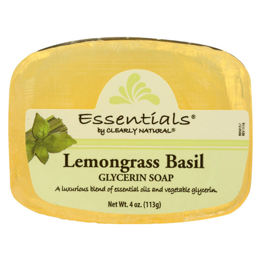 Clearly Natural Glycerin Bar Soap - Lemongrass Basil - 4 Oz