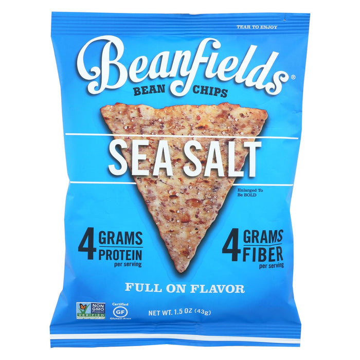 Beanfields Chips - Sea Salt Bean And Rice - Case Of 24 - 1.5 Oz.