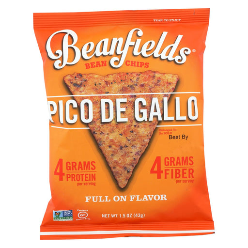 Beanfields Chips - Pico De Gallo Bean And Rice - Case Of 24 - 1.5 Oz.