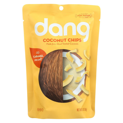 Dang Coconut Chips - Caramel Sea Salt - Case Of 12 - 1.43oz.