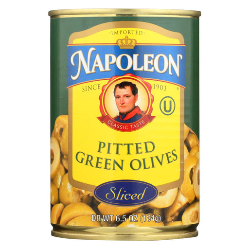 Napoleon Olives Sliced - Green - Case Of 12 - 7 Oz.