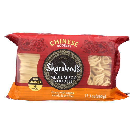 Sharwood Egg Noodles - Medium - Case Of 8 - 12.3 Oz.