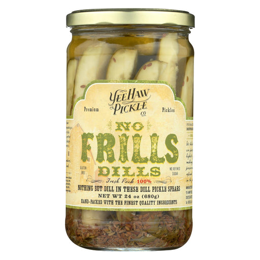 Yee-haw Pickle Dills Pickle - No Frills - Case Of 6 - 24 Oz.