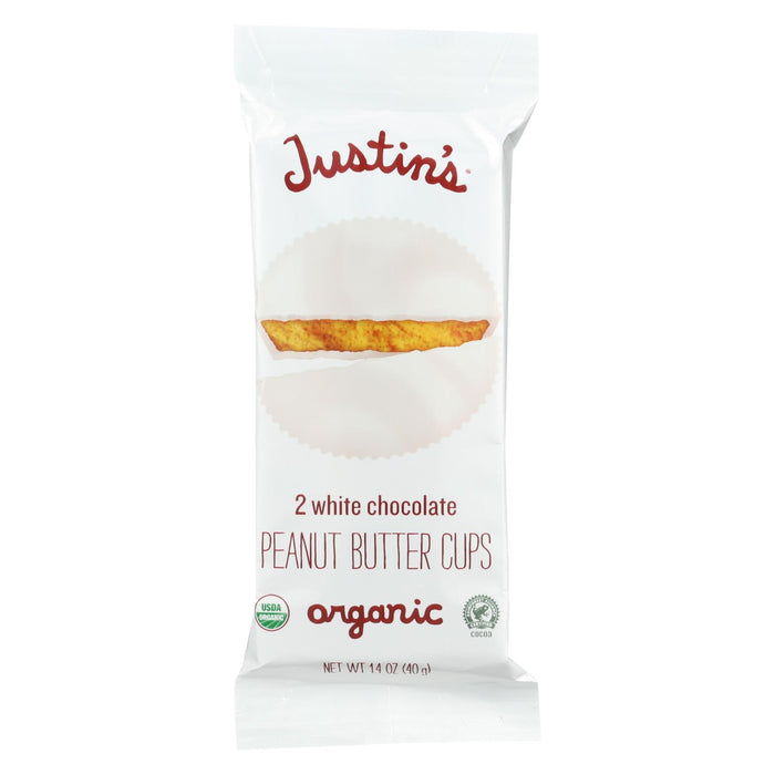 Justin's Nut Butter Peanut Butter Cups - White Chocolate - Case Of 12 - 1.4 Oz