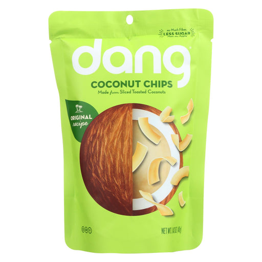 Dang Toasted Coconut Chips - Original Recipe - Case Of 12 - 1.43 Oz.
