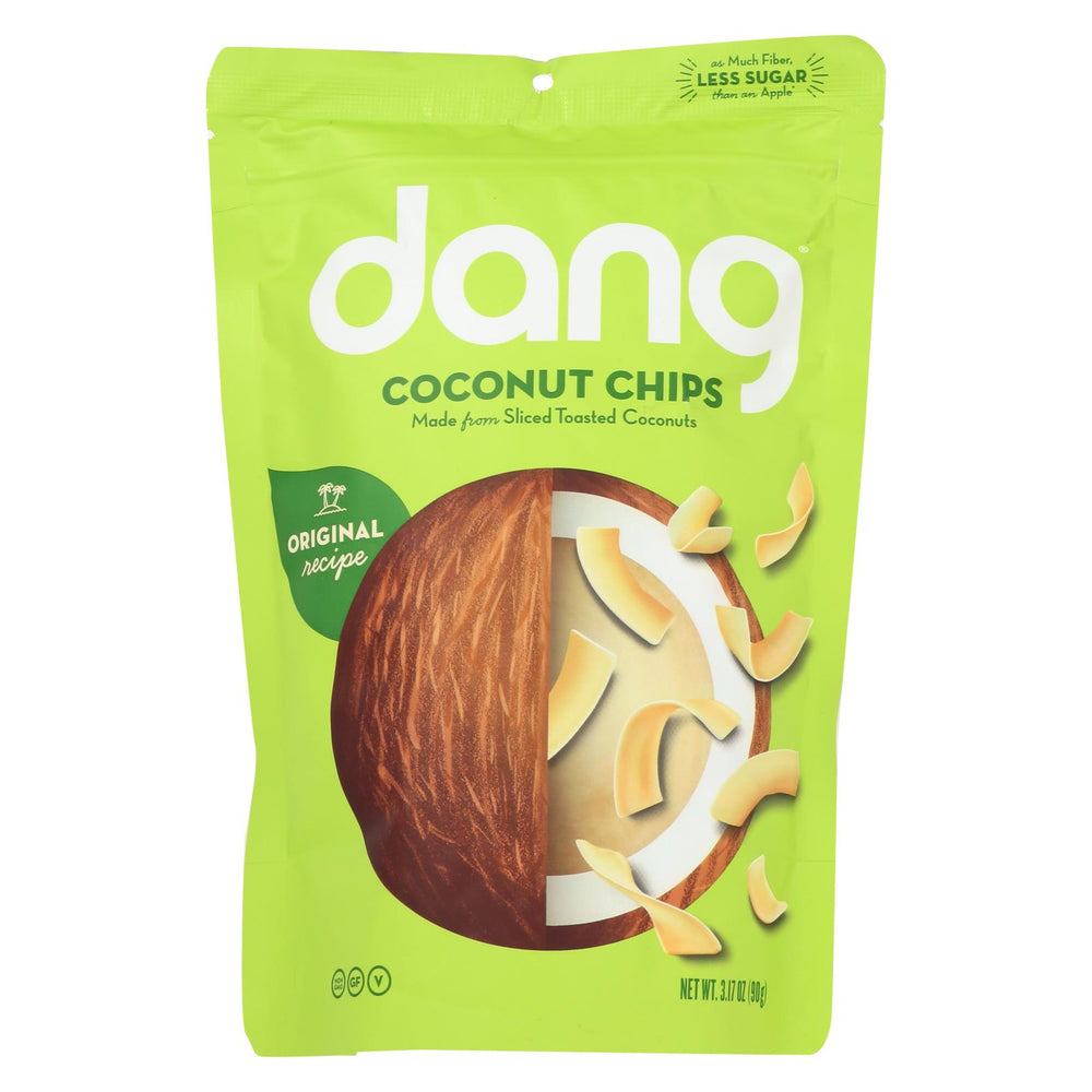 Dang Toasted Coconut Chips - Original Recipe - Case Of 12 - 3.17 Oz.