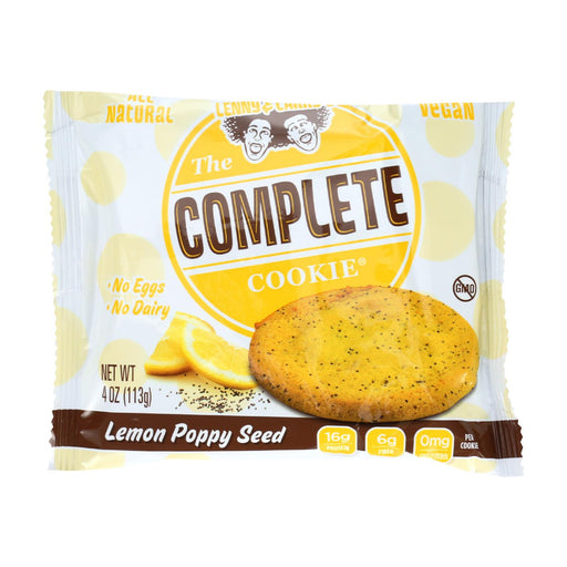 Lenny And Larry's The Complete Cookie - Lemon Poppyseed - 4 Oz - Case Of 12