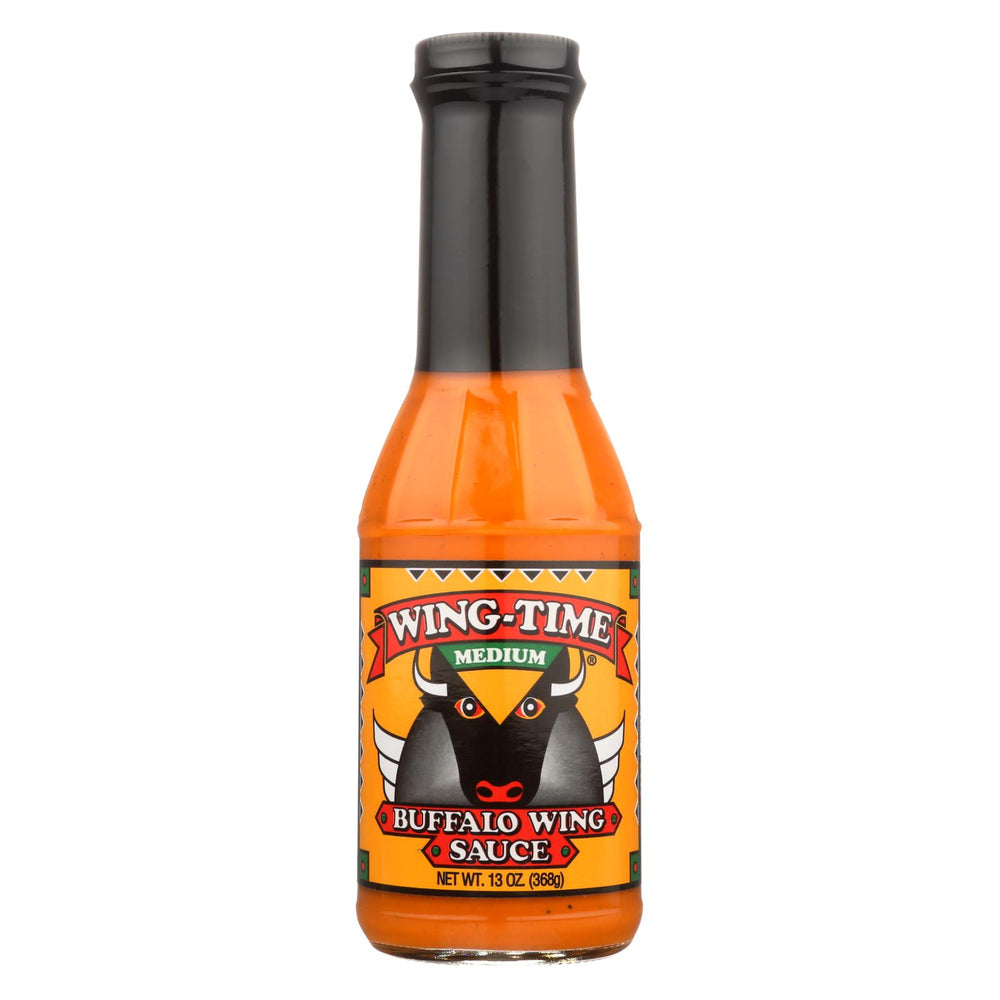 Wing Time The Traditional Buffalo Wing Sauce - Medium - Case Of 12 - 13 Oz.