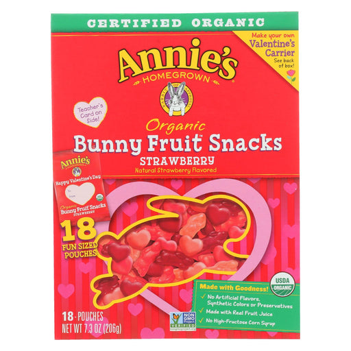 Annie's Homegrown Fruit Snack Valentine's Day - Case Of 12 - 7.3 Oz