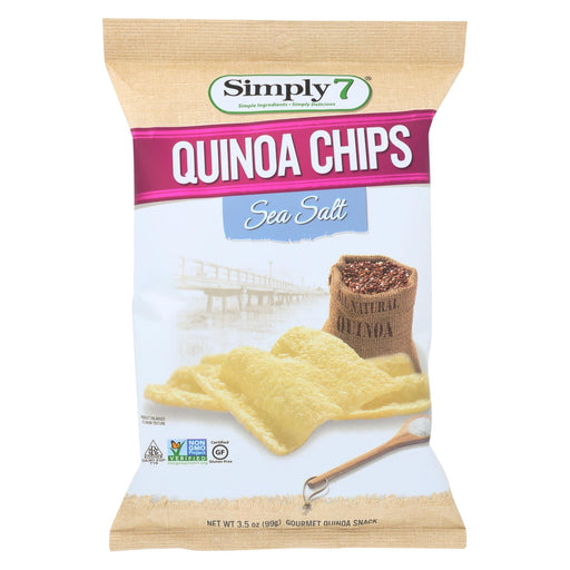 Simply 7 Quinoa Chips - Sea Salt - Case Of 12 - 3.5 Oz.
