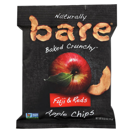 Bare Fruit All Natural Crunchy Apple Chips - Fuji Red - Case Of 24
