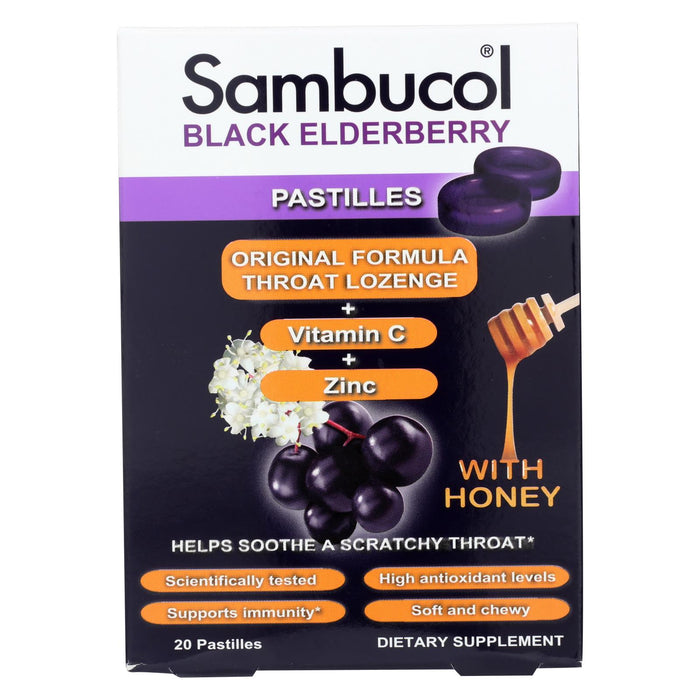 Sambucol Pastilles - Black Elderberry - 20 Ct
