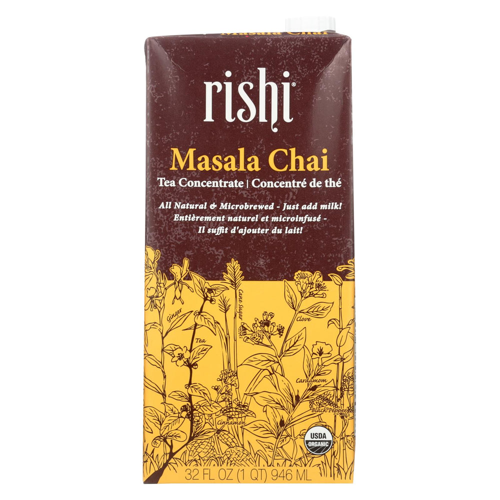 Rishi - Tea Concentrate - Masala Chai - Case Of 12 - 32 Fl Oz.