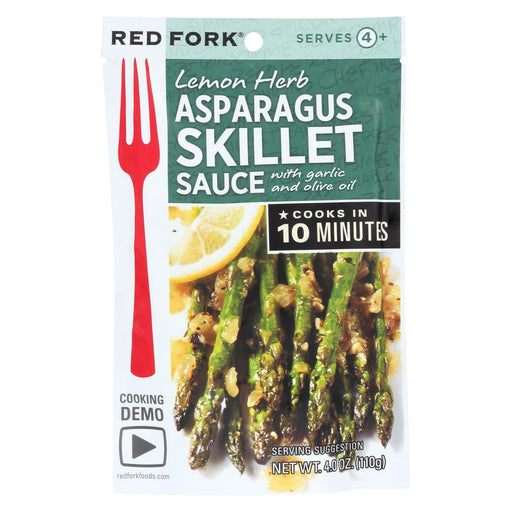 Red Fork Seasoning Sauce - Lemon Herbs Asparagus - Case Of 8 - 4 Oz.