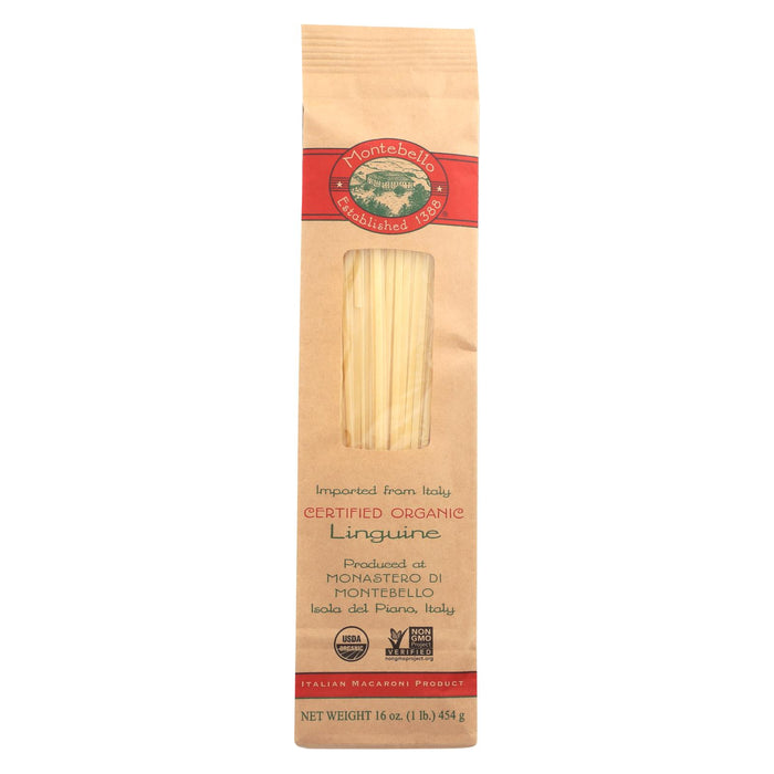 Montebello Organic Pasta - Linguini - Case Of 12 - 1 Lb.