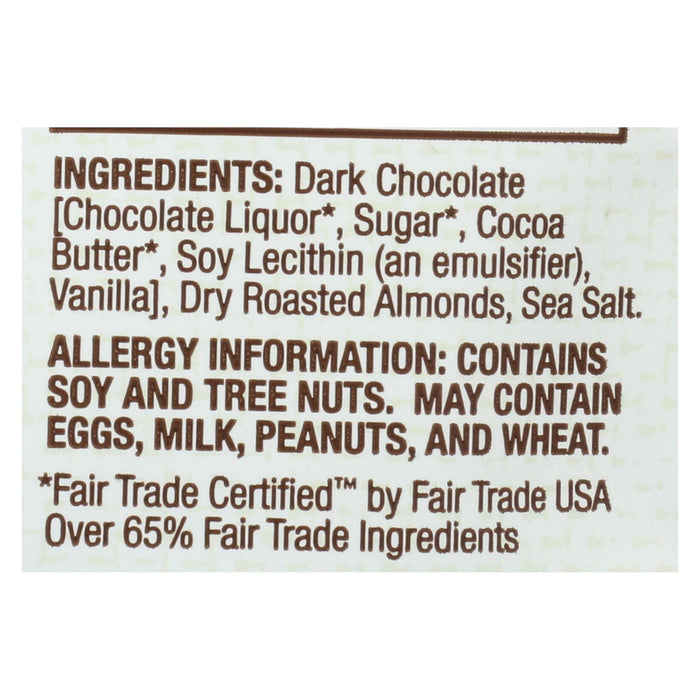 Bark Thins Snacking Dark Chocolate - Almond With Sea Salt - Case Of 24 - 2 Oz.