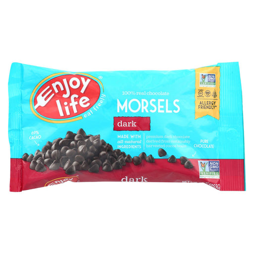 Enjoy Life Baking Chocolate - Morsels - Dark Chocolate - 9 Oz - Case Of 12