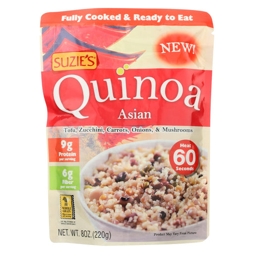 Suzie's Quinoa - Asian - Ready To Eat - Case Of 6 - 8 Oz