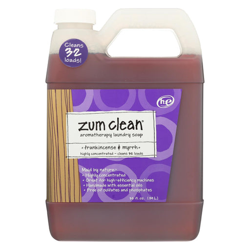 Zum Clean Laundry Soap - Frankincense And Myrrh - Case Of 8 - 32 Oz.
