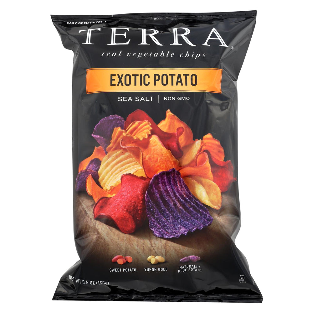 Terra Chips Exotic Potato Chips Sea Salt - Case Of 12 - 5.5 Oz.