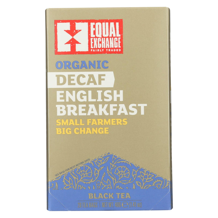 Equal Exchange Organic Black Tea English Breakfast - English Breakfast - Case Of 6 - 20 Bags