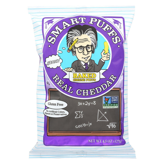 Pirate Brands Smart Puff - Real Wisconsin Cheddar - Case Of 12 - 4.5 Oz.