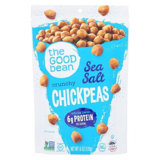 The Good Bean Crispy Crunchy Chickpea Snacks - Sea Salt - Case Of 6 - 6 Oz.