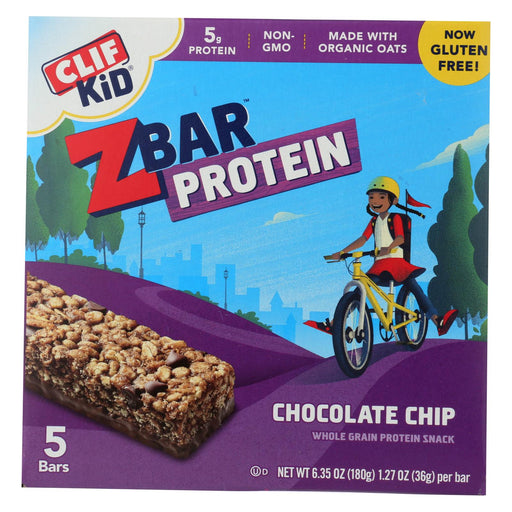 Clif Kid Zbar Organic Kid Zbar Protein - Chocolate Chip - Case Of 6 - 1.27 Oz.