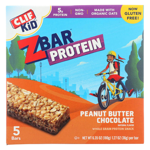 Clif Kid Zbar Organic Kid Zbar Protein - Peanut Butter Chocolate - Case Of 6 - 1.27 Oz.