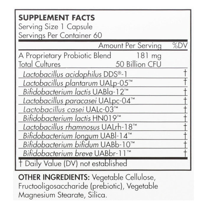 Up4 Probiotics - Dds1 Ultra - 60 Vegetarian Capsules