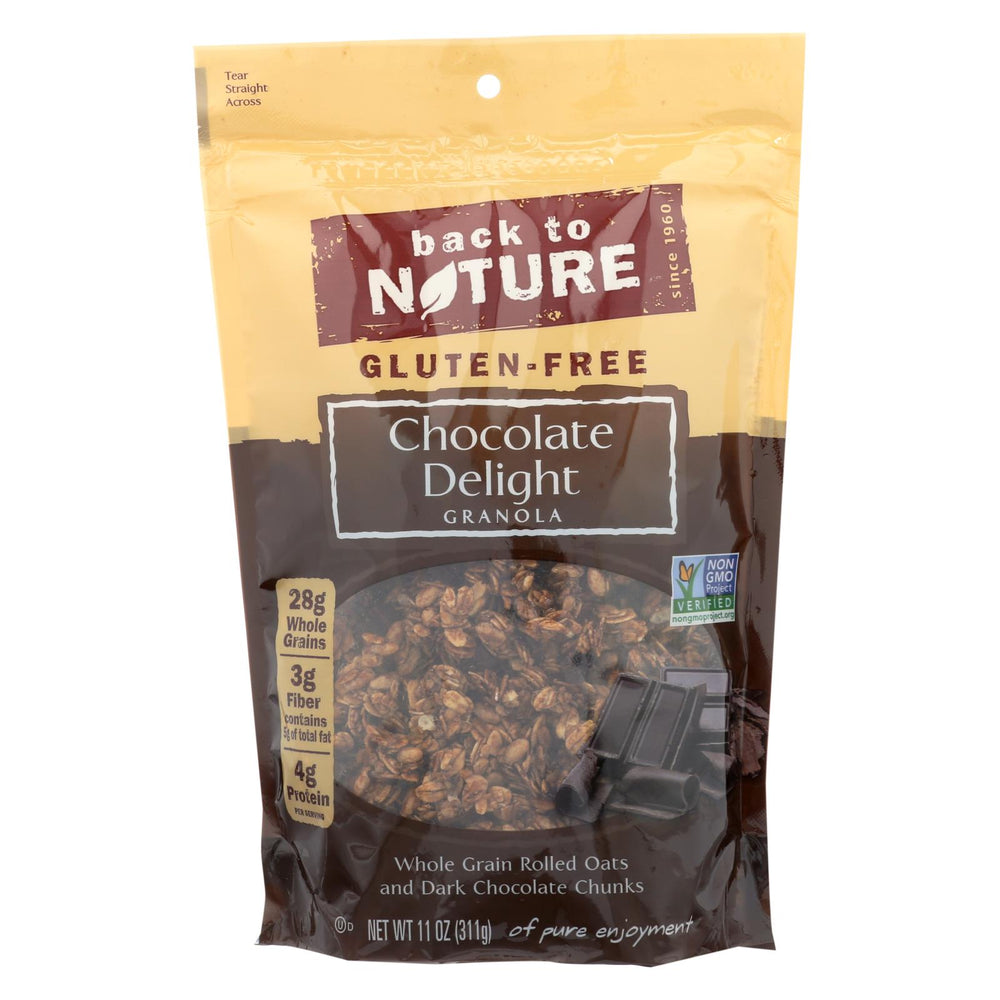 Back To Nature Chocolate Delight Granola - Whole Grain Rolled Oats And Dark Chocolate Chunks - Case Of 6 - 11 Oz.