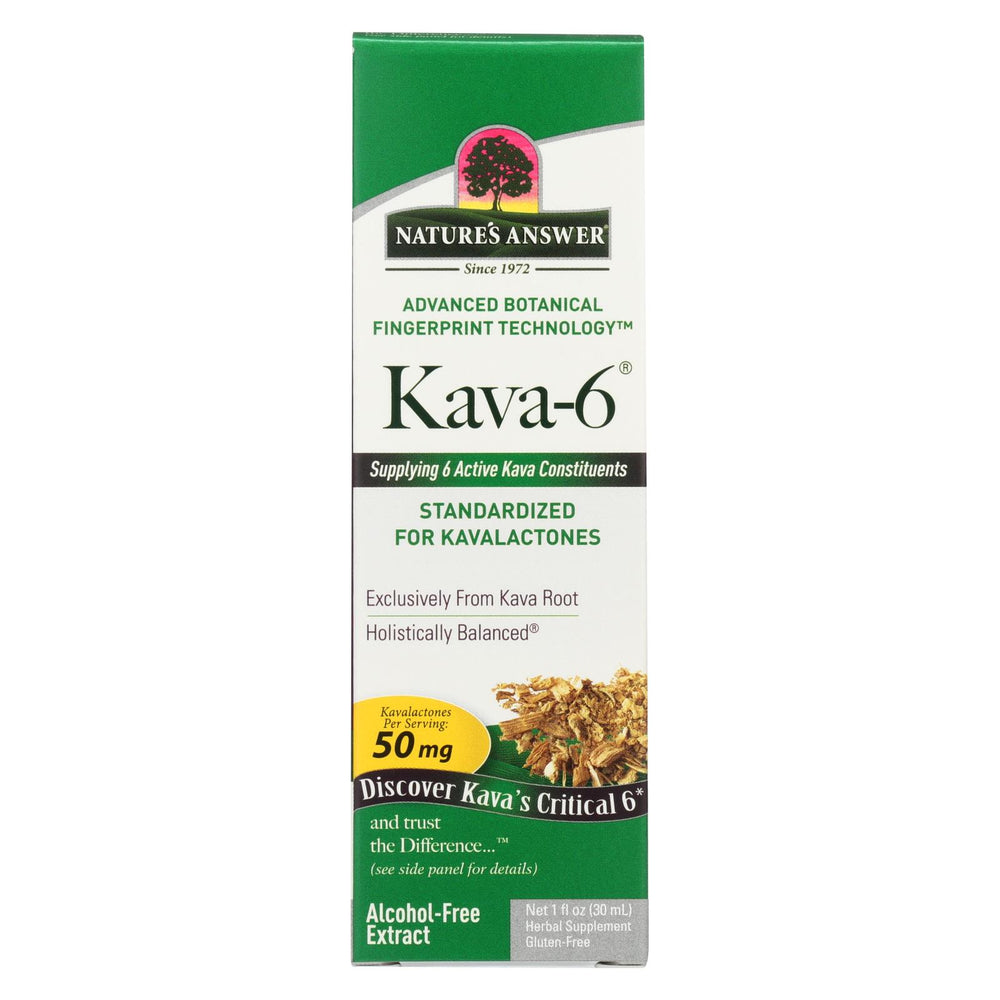 Nature's Answer Kava 6 Extract - Alcohol Free - 1 Oz