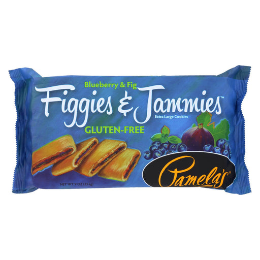 Pamela's Products Figgies And Jammies Cookies - Blueberry And Fig - Case Of 6 - 9 Oz.