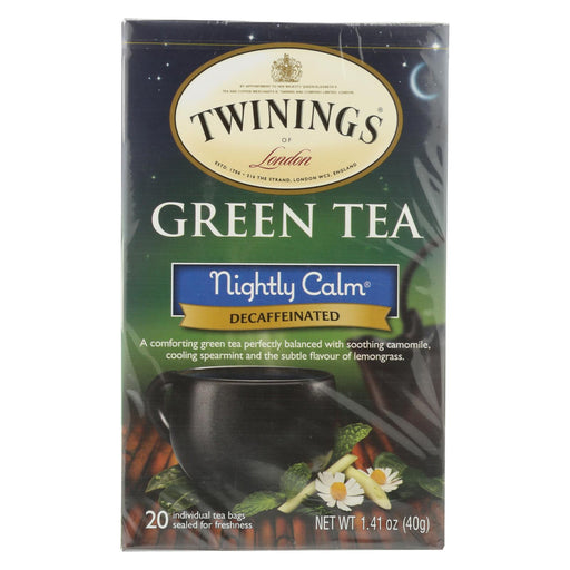 Twining's Tea Green Tea - Nightly Calm - Case Of 6 - 20 Bags