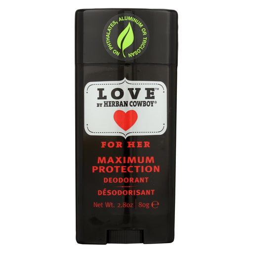 Herban Cowboy Deodorant - Love Maximum Protection - 2.8 Oz