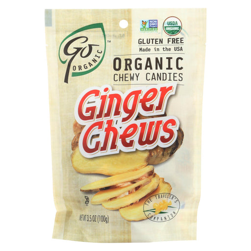 Go Organic Ginger Chews - 3.5 Oz - Case Of 6