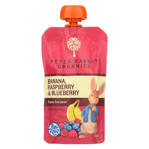 Peter Rabbit Organics Fruit Snacks - Raspberry, Banana And Blueberry - Case Of 10 - 4 Oz.