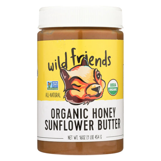 Wild Friends Sunflower Butter - Organic Honey - Case Of 6 - 16 Oz.