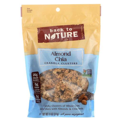 Back To Nature Granola Clusters - Almond Chia - Case Of 6 - 11 Oz.