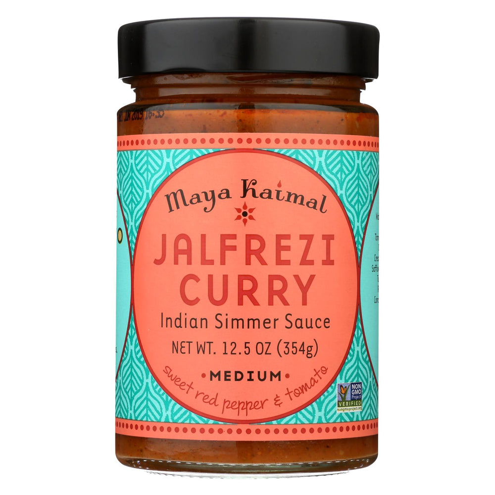 Maya Kaimal Indian Simmer Sauce - Jalfrezi Curry - Case Of 6 - 12.5 Oz.