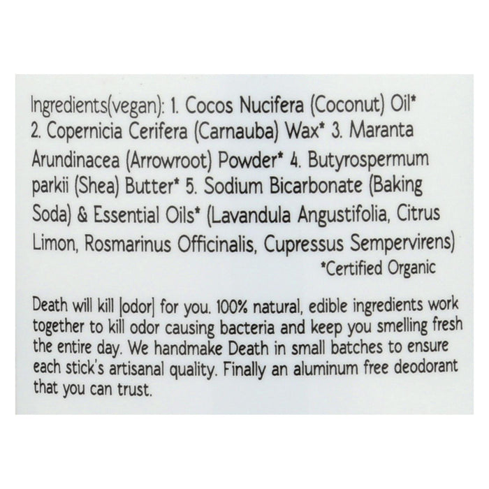 North Coast Organics Deodorant - Death By Lavender - 1 Each - 2.5 Oz.