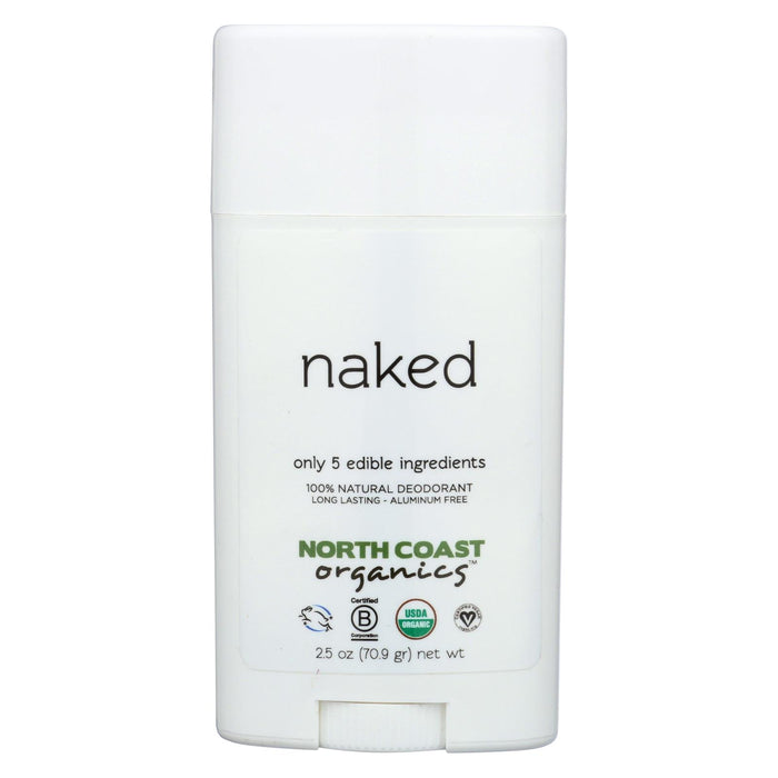 North Coast Organics Deodorant - Naked, Sensitive Skin - 1 Each - 2.5 Oz.