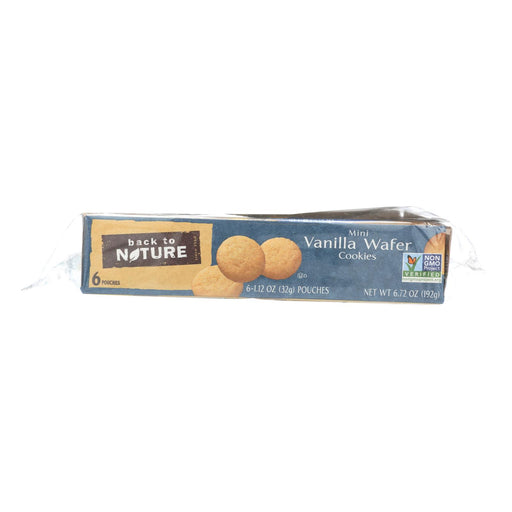 Back To Nature Madagascar Vanilla Wafers - Whole Grain Wheat Flour And Vanilla - Case Of 4 - 1.12 Oz.