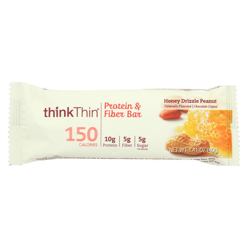 Think Products Thinkthin Bar - Lean Protein Fiber - Honey Peanut - 1.41 Oz - 1 Case