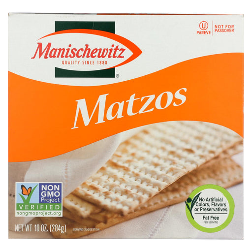 Manischewitz Matzos Crackers - Unsalted - Case Of 12 - 10 Oz.